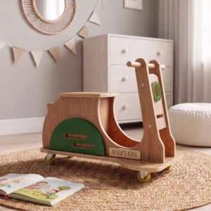 wooden balance bike for kids – ride on scooter