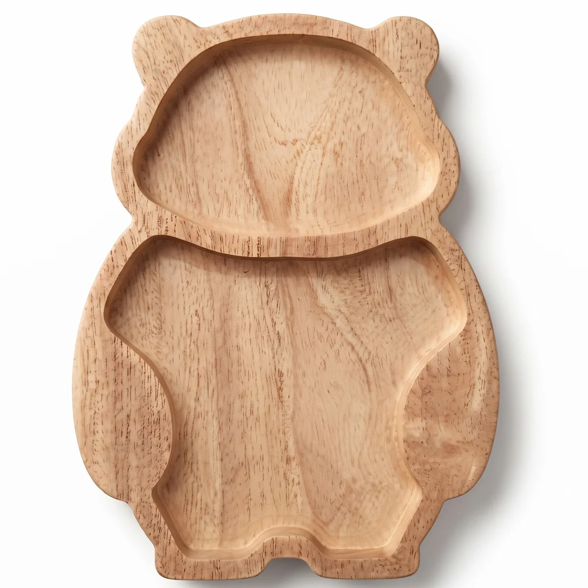 montessori neem wooden bear shaped plate montessori neem wooden bear shaped plate
