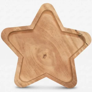 montessori wooden star plate